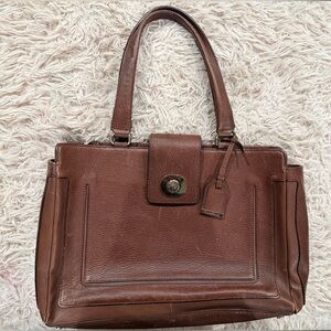 Cole Haan Sequoia Rich Brown Leather Shoulder Bag